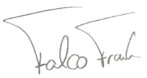 Unterschrift Falco Frank